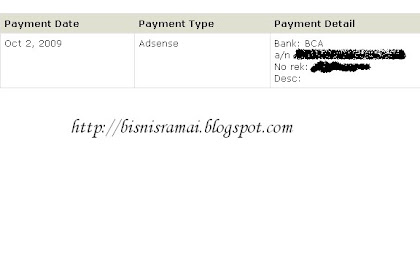 Bukti Pembayaran dari Adsensecamp