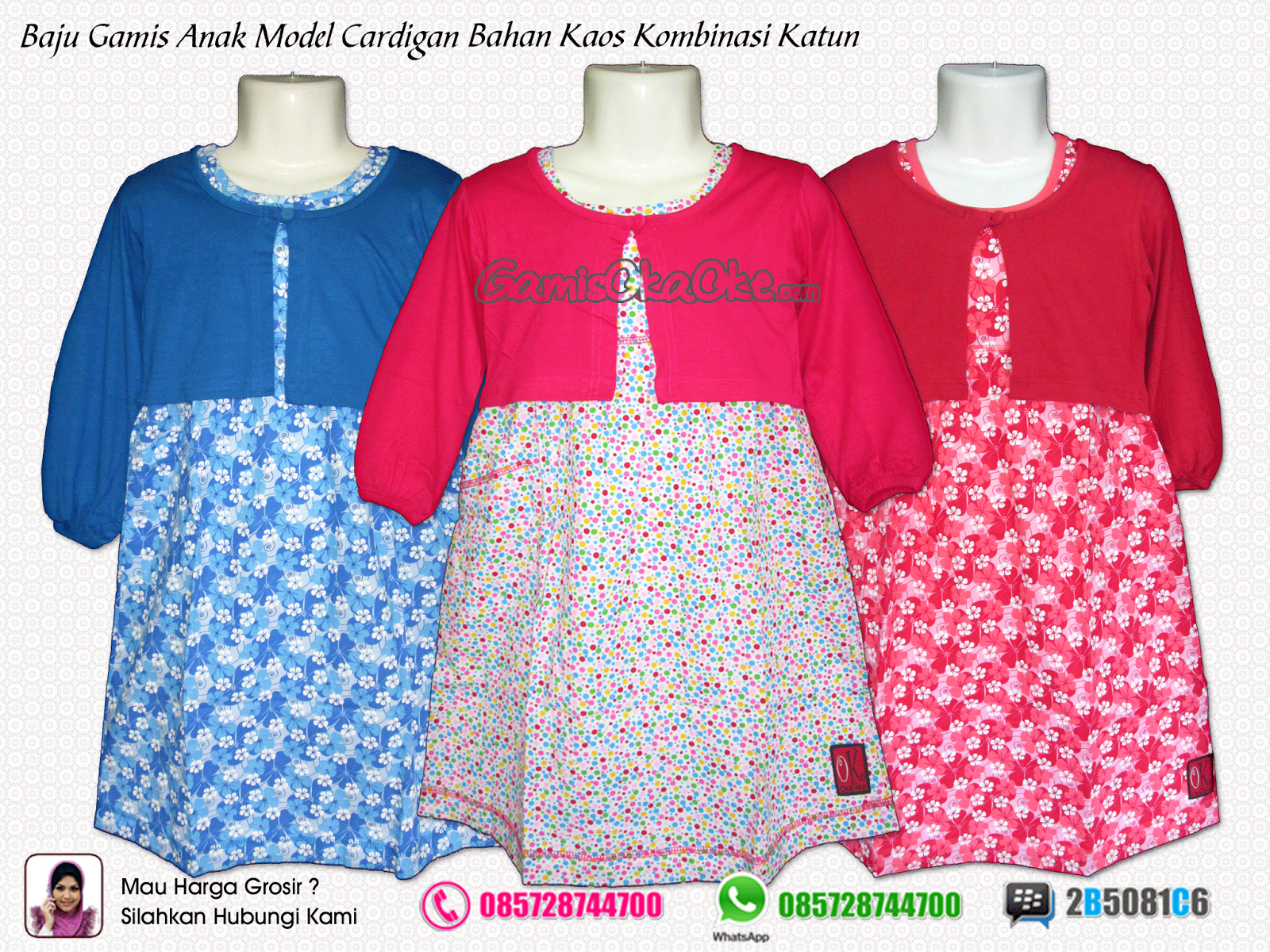 Grosir Baju Gamis Anak Remaja Perempuan Terbaru Bahan Kaos Harga