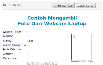 Source Code Script PHP Untuk membuat Upload Foto Dari Camera Laptop Berbasis Web 