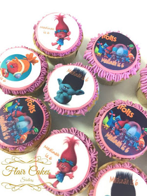 SG Trolls cupcakes