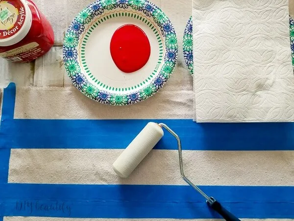 use paper plates for paint