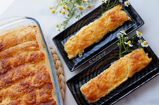 Feta Cheese Soufflé Pie in Rolls