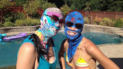 Facekini - Máscara dos horrores, marcara para proteger o rosto so sol