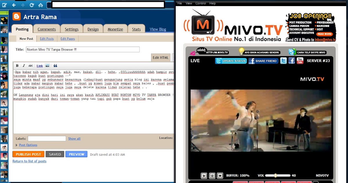 NONTON MIVO TV DENGAN SOFTWARE  gudang ilmu dan informasi