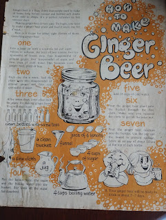 Ginger beer plant recipe printed in a magazine that every primary school student years 3-5 received just before very long Christmas holidays