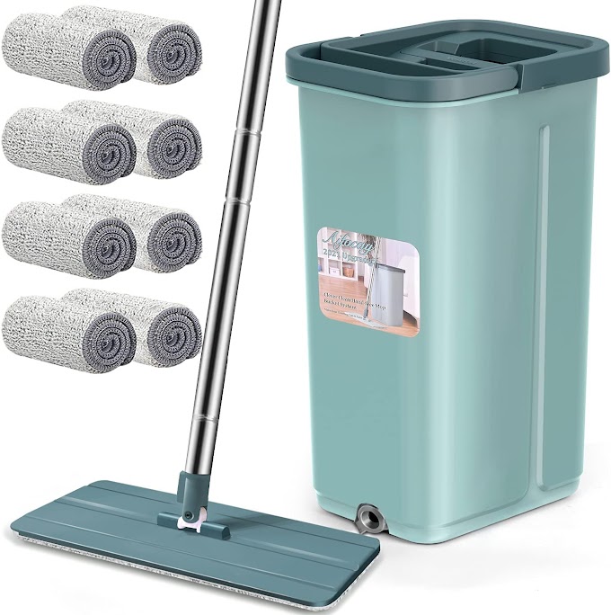 Microfiber Flat Spin Mop Buy on Amazon