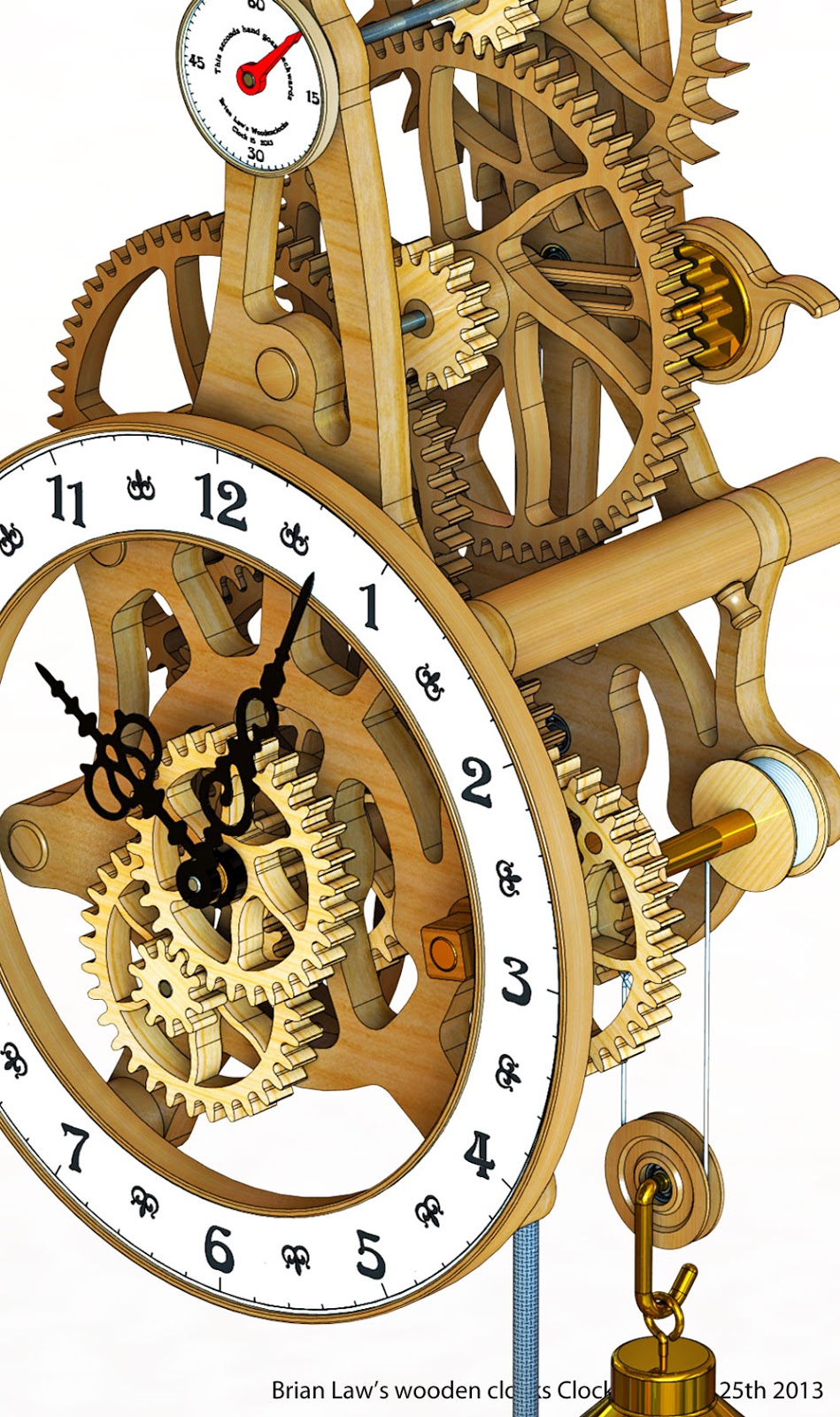 wooden clock plans