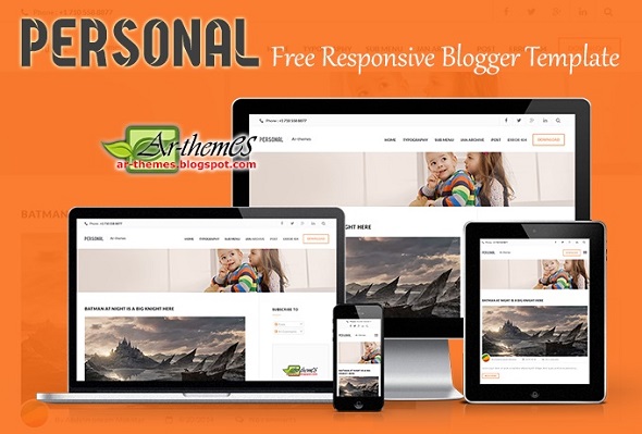 Personal Responsive Blogger Template