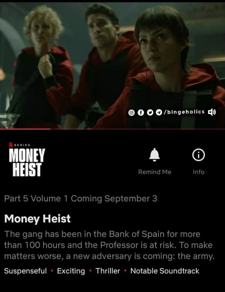 Screenshot from Netflix App