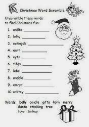 Christmas Word Jumble Printable 4