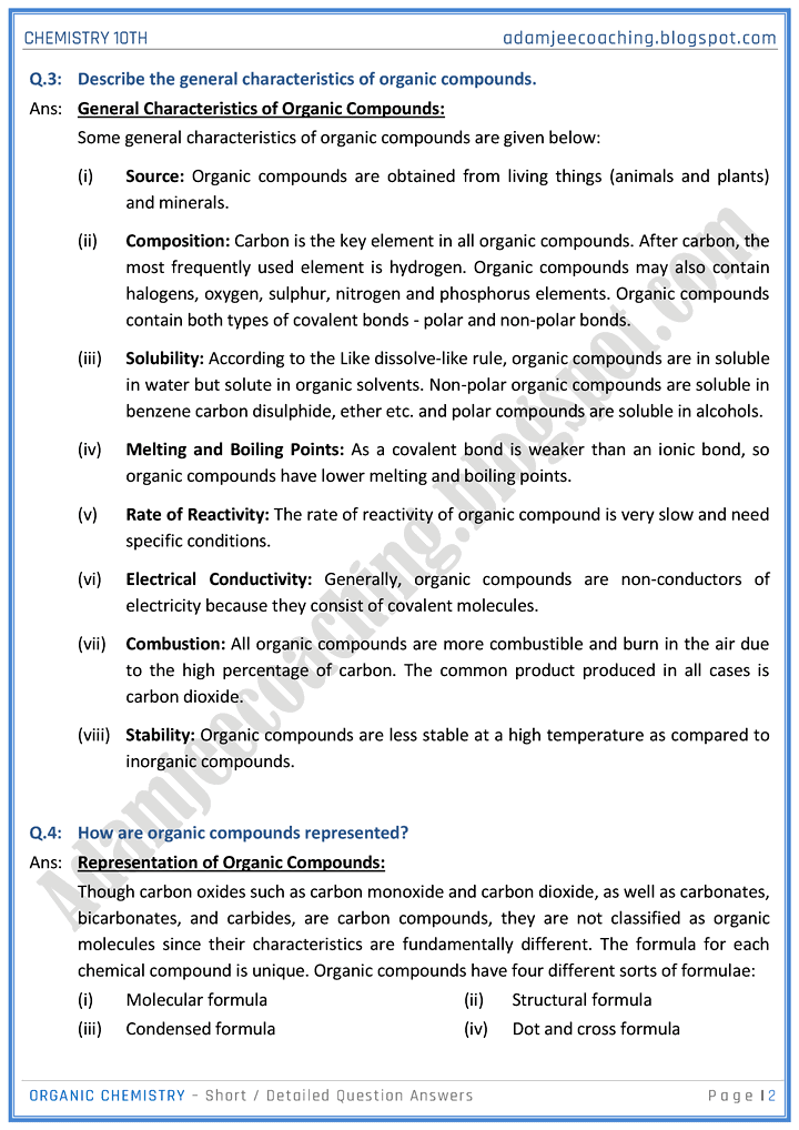 organic-chemistry-short-and-detailed-question-answers-chemistry-10th