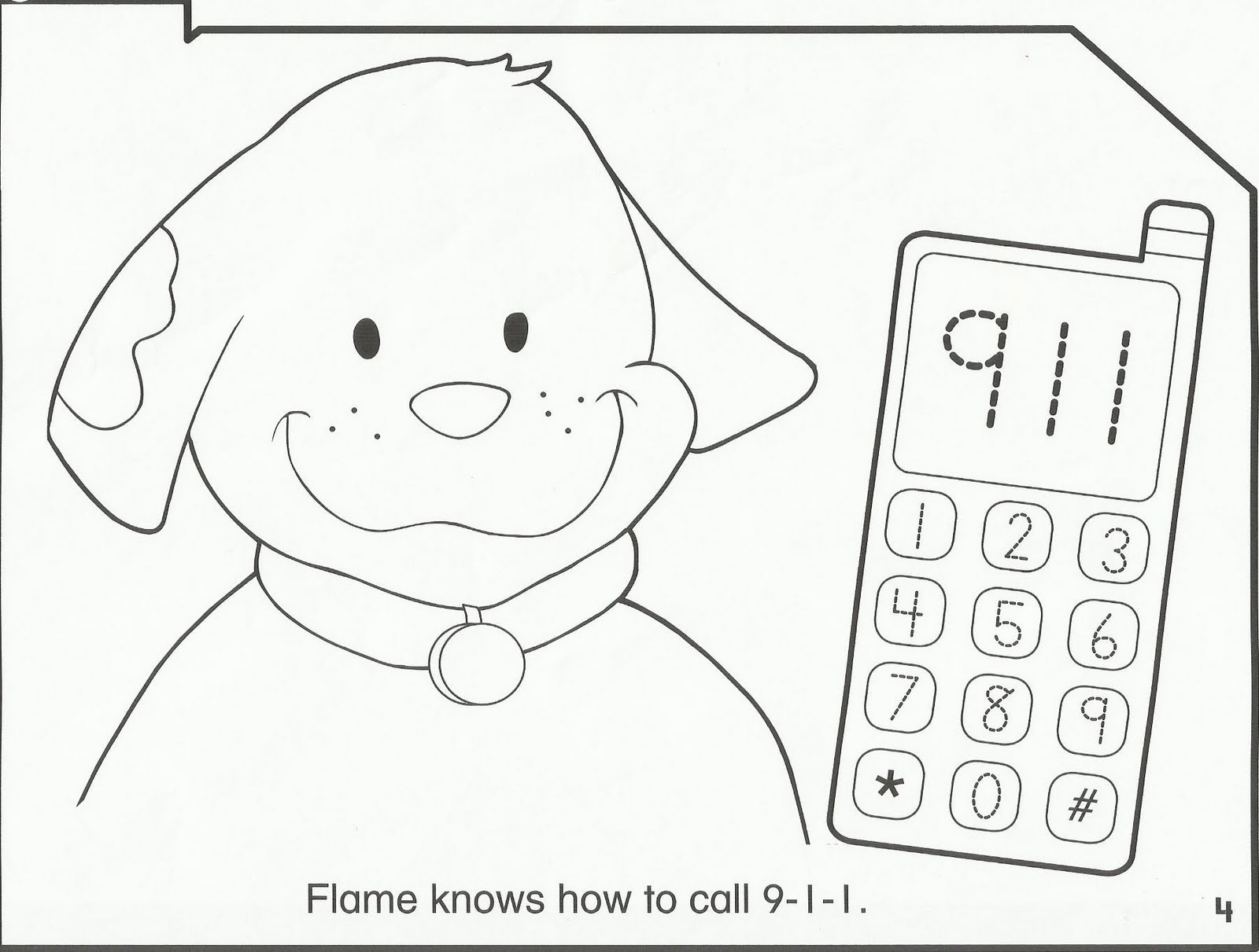 fire safety preschool coloring pages photo 31