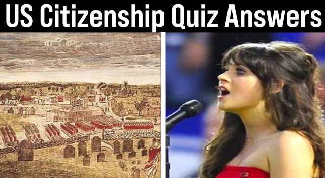 US Citizenship Quiz Answers 2021