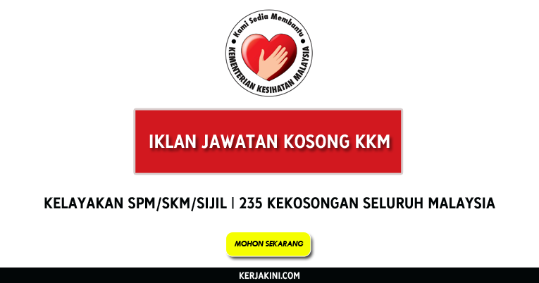 Permohonan Online Jawatan Kosong di Kementerian Kesihatan 