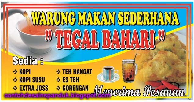  Warung  makan sederhana  tegal bahari Contoh  Desain  Spanduk