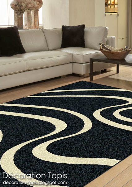 tapis-design-noir-et-beige-ondine