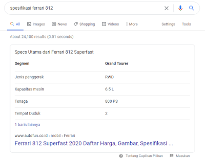 Featured Snippet Specification