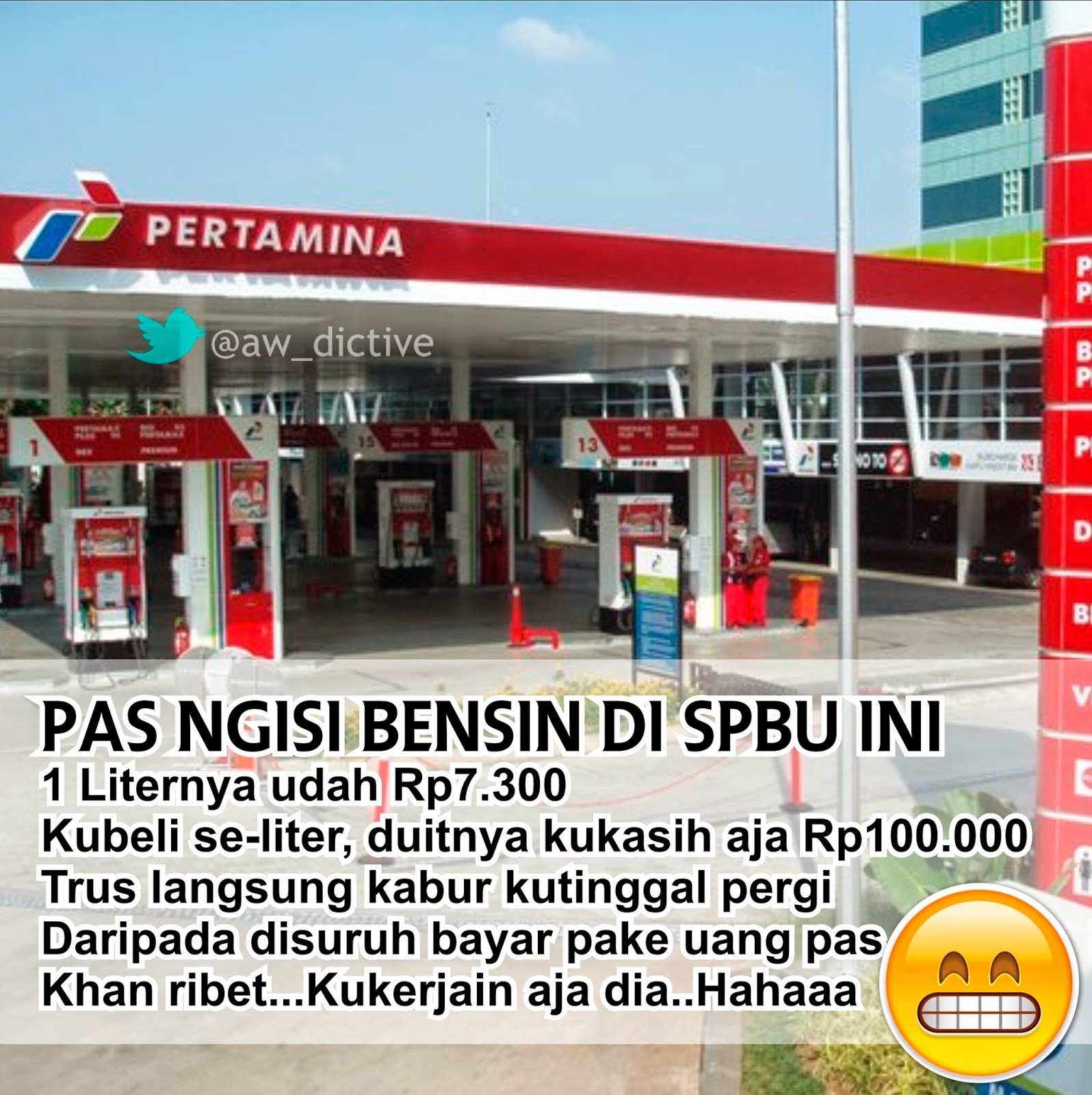 Meme Lucu Kenaikan Harga BBM KOPIAH EMAS