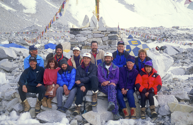 Il gruppo dell'Adventure Consultants nei giorni prima della tragedia del 1996