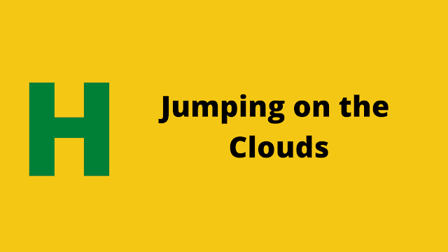 HackerRank Jumping on the Clouds Interview preparation kit solution