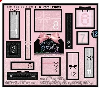 L.A. COLORS 12 Days of Beauty Makeup Gift Set