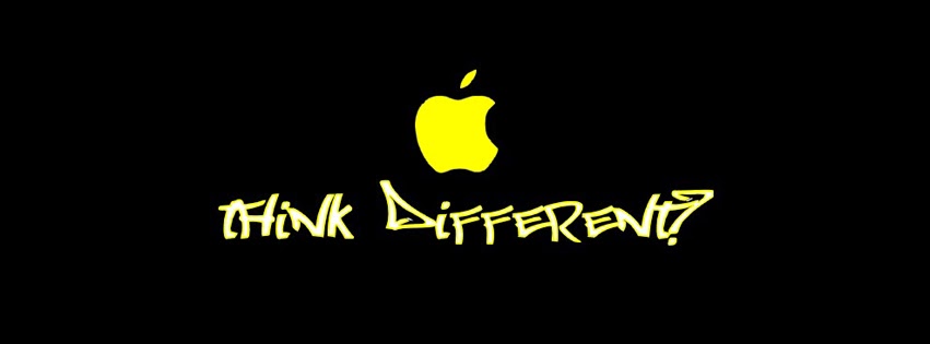 Ảnh bìa Facebook Apple, Steve Jobs, Think Different - Câu nói bất hủ của Steve Jobs