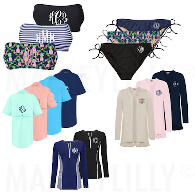 monogrammed swim apparel