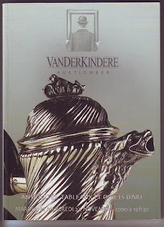 Catalogue, Vanderkindere Auctioneer, année 2000