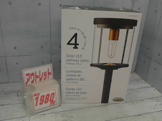 アウトレット　2323103　LED ソーラーライト 4個セット　１９８０円