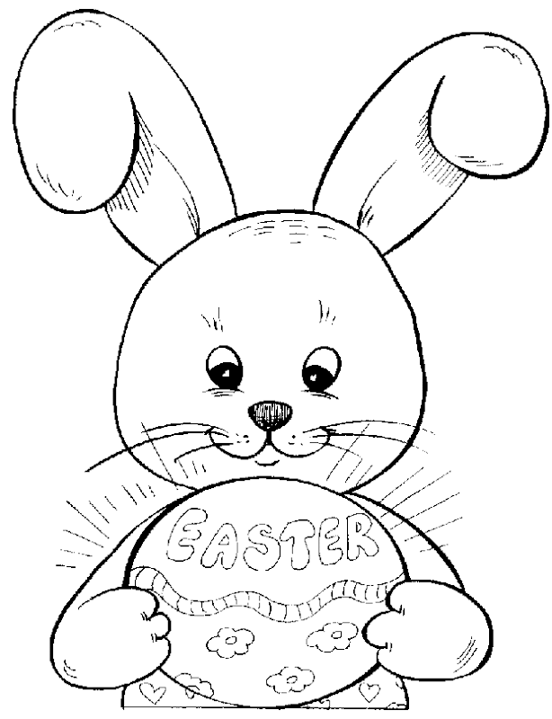 EASTER BUNNY COLOURING IN PAGES title=