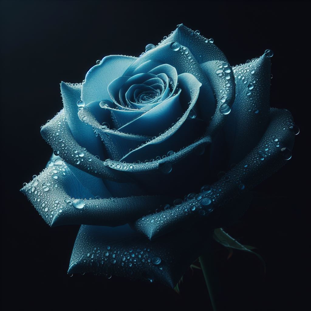 صورة وردة زرقاء للواتس اب
