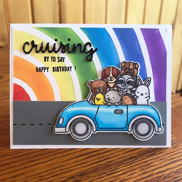 Sunny Studio Stamps: Cruising Critters Customer Card by Avra