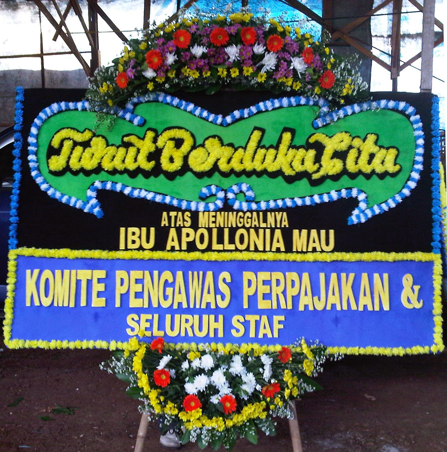 Bunga Papan Duka Cita  wulansari florist - Toko Bunga Bekasi