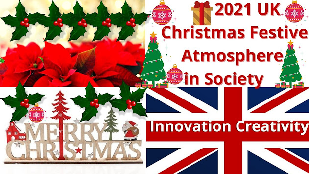 2021 UK Christmas Festive Atmosphere in Society