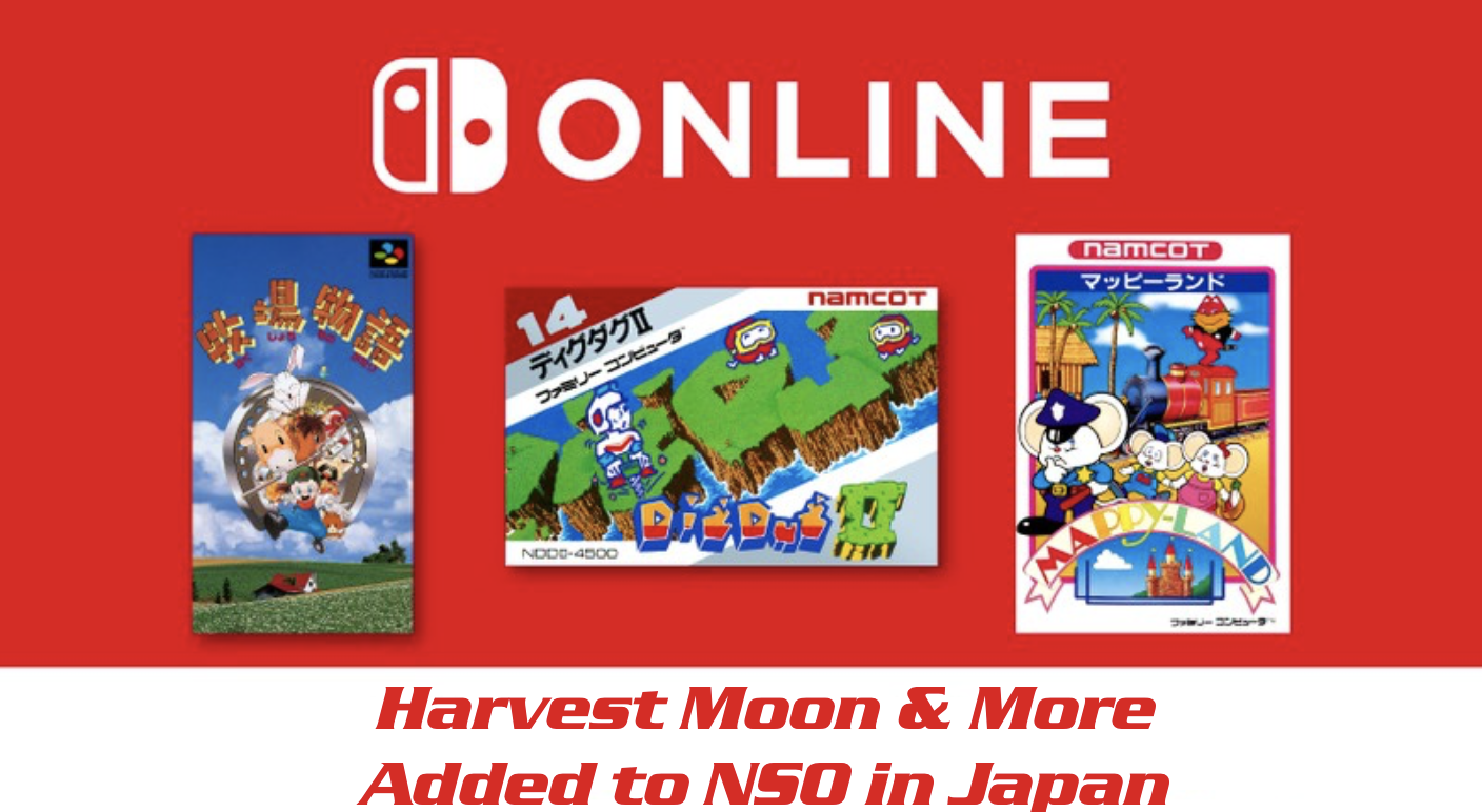 Harvest Moon and More Hit NSO in Japan