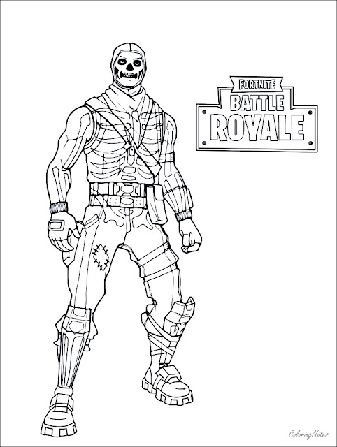 Fortnite coloring pages free, fortnite skins, drift, raven, ice king, carbide, black night, brite bomber