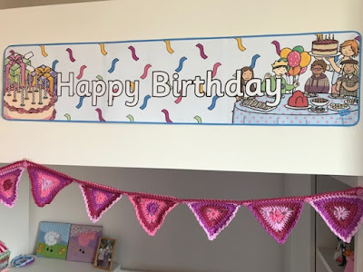 Happy Birthday banner from Twinkl