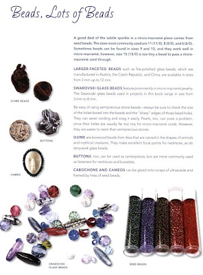 Beads for Micro-Macrame Jewelry by Annika deGroot