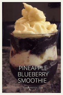 A pineapple and blueberry smoothie that is delicious for breakfast or snack. Start your day with this easy blueberry pineapple smoothie packed with sweetness and flavor, above it's packed with nutrients.