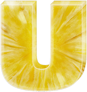 Alfabeto en Piña con Minúsculas y Números. 