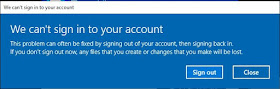 We can't sign into your account