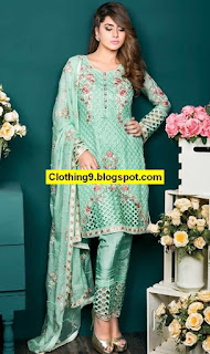 Mohagni Party Wear Chiffon Collection 2016-17 for Girls 