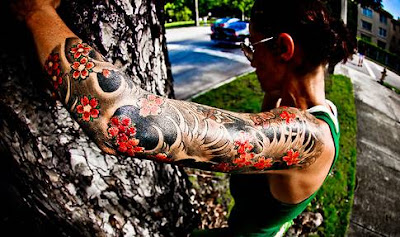 Japanese Nature Sleeve Tattoo