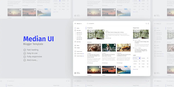 Median UI - Blogger Template (Sample Post Product)