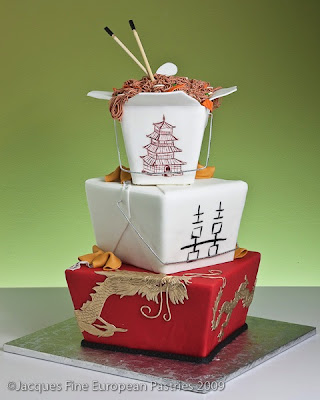 Chinese TakeOut Wedding Cake Yep this is a wedding cake