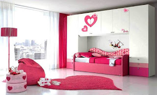 Desain Kamar Anak Perempuan Minimalis Cat Warna Pink