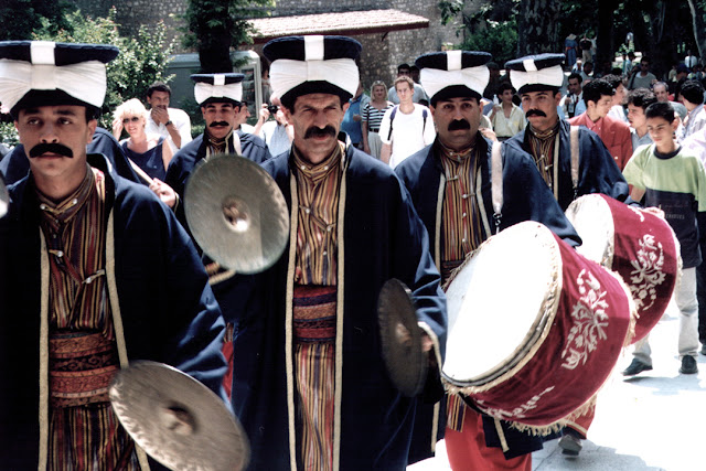 Band playing outside Topkapi Palace, Istanbul