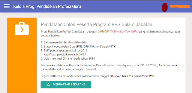 daftar program ppg di sim pkb