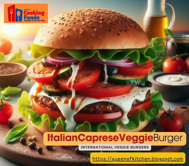 Italian Caprese Veggie Burgers