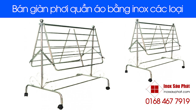 Cửa hàng bán giàn phơi quần áo bằng inox đẹp TPHCM